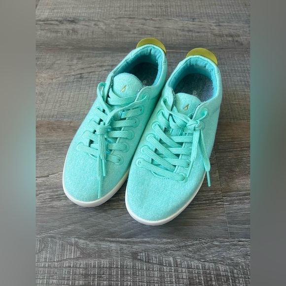 NEW! Allbirds Wool Pipers Buoyant Mint Blizzard 8 Sneakers Run Walk Gym Travel - Picture 3 of 8